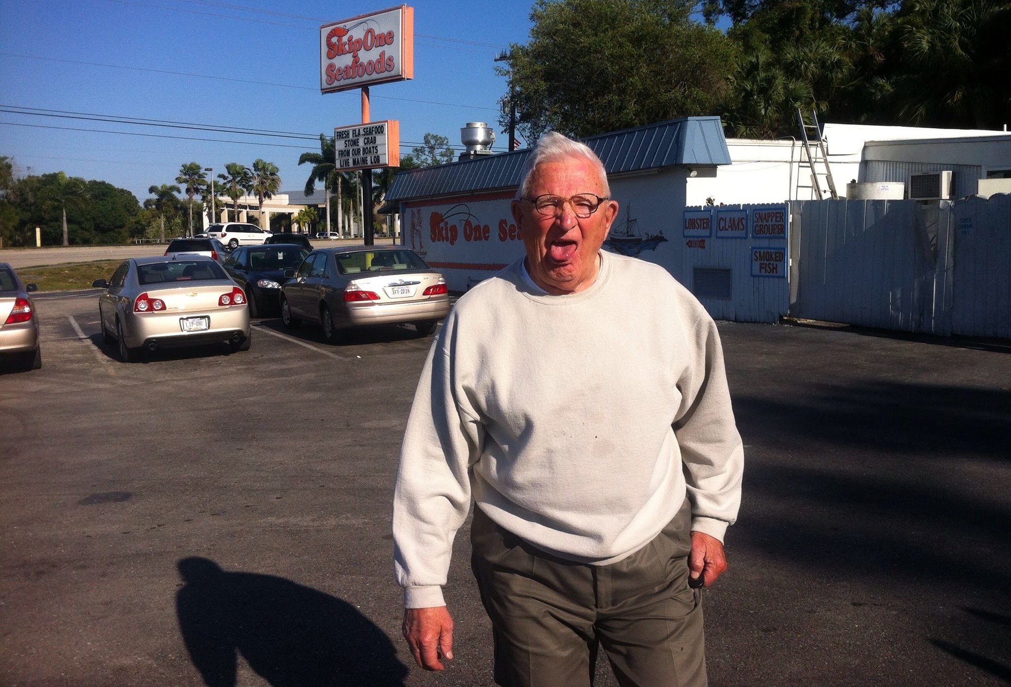 The oldold man, at our favorite place - back in the day.